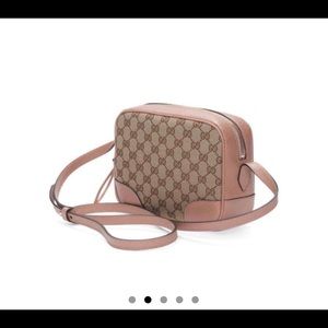 Gucci Bree canvas leather Pink crossbody bag